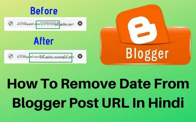 blogger ki permalink me se date ko kaise hataye 